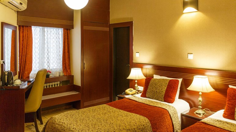 اتاق دو تخته توئین 1 هتل رودکی شیراز